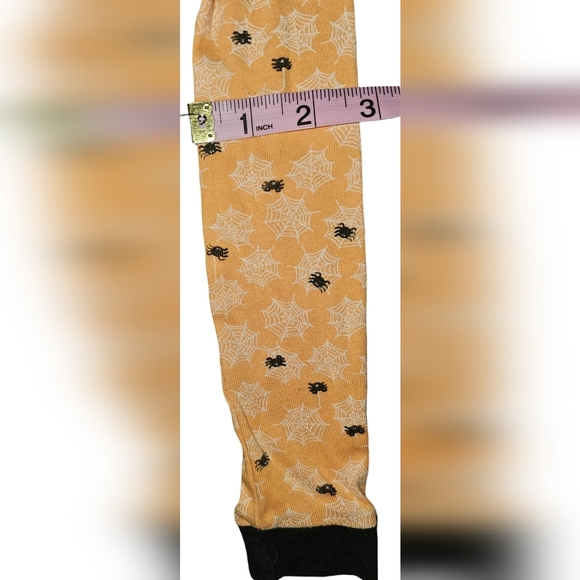 Burt’s Bees Kids Halloween Spider Pajamas Orange Black Organic Cotton Sz 3T - Picture 14 of 15